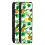 White Watercolor Pineapple Pattern Print Refrigerator Handle Covers