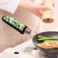 White Watercolor Pineapple Pattern Print Skillet Handle Cover