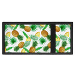 White Watercolor Pineapple Pattern Print Trifold Wallet