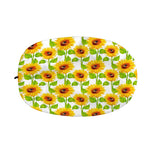 White Watercolor Sunflower Pattern Print Car Side Mirror Covers