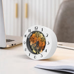 Wiccan Girl And Magical Moon Print Alarm Clock