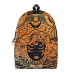Wiccan Girl And Magical Moon Print Backpack