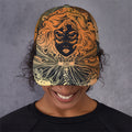 Wiccan Girl And Magical Moon Print Baseball Cap