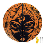 Wiccan Girl And Magical Moon Print Basketball