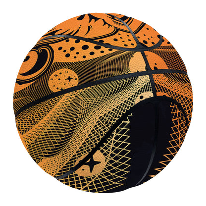 Wiccan Girl And Magical Moon Print Basketball