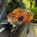 Wiccan Girl And Magical Moon Print Car Side Mirror Covers