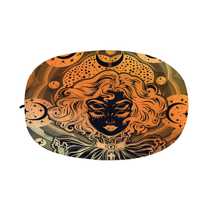 Wiccan Girl And Magical Moon Print Car Side Mirror Covers