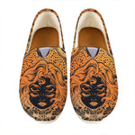 Wiccan Girl And Magical Moon Print Casual Shoes