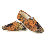 Wiccan Girl And Magical Moon Print Casual Shoes
