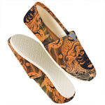 Wiccan Girl And Magical Moon Print Casual Shoes