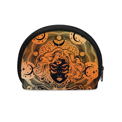 Wiccan Girl And Magical Moon Print Coin Purse