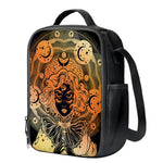 Wiccan Girl And Magical Moon Print Crossbody Lunch Bag