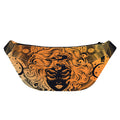 Wiccan Girl And Magical Moon Print Fanny Pack