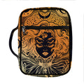 Wiccan Girl And Magical Moon Print Front Pocket Bible Bag