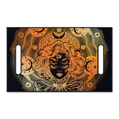 Wiccan Girl And Magical Moon Print Golf Cart Seat Cover