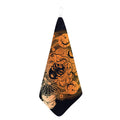 Wiccan Girl And Magical Moon Print Hand Towel