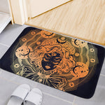 Wiccan Girl And Magical Moon Print Indoor Door Mat