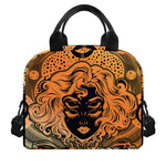 Wiccan Girl And Magical Moon Print Insulated Lunch Bag