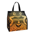 Wiccan Girl And Magical Moon Print Insulated Lunch Tote