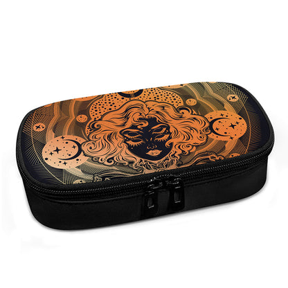 Wiccan Girl And Magical Moon Print Insulin Cooler Travel Case