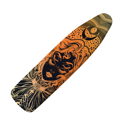 Wiccan Girl And Magical Moon Print Ironing Board Cover