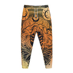 Wiccan Girl And Magical Moon Print Jogger Pants