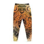 Wiccan Girl And Magical Moon Print Jogger Pants