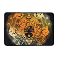 Wiccan Girl And Magical Moon Print Kitchen Mat