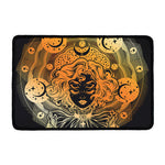 Wiccan Girl And Magical Moon Print Kitchen Mat