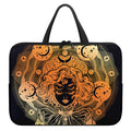 Wiccan Girl And Magical Moon Print Laptop Sleeve With Handle