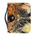 Wiccan Girl And Magical Moon Print Leather Bible Cover