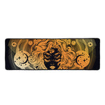 Wiccan Girl And Magical Moon Print Long Kitchen Mat