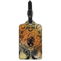 Wiccan Girl And Magical Moon Print Luggage Tag