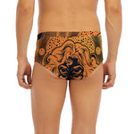 Wiccan Girl And Magical Moon Print Men's Briefs
