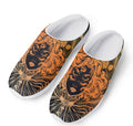 Wiccan Girl And Magical Moon Print Mesh Casual Shoes