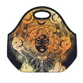 Wiccan Girl And Magical Moon Print Neoprene Lunch Bag