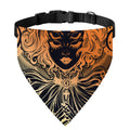 Wiccan Girl And Magical Moon Print Over The Collar Dog Bandana