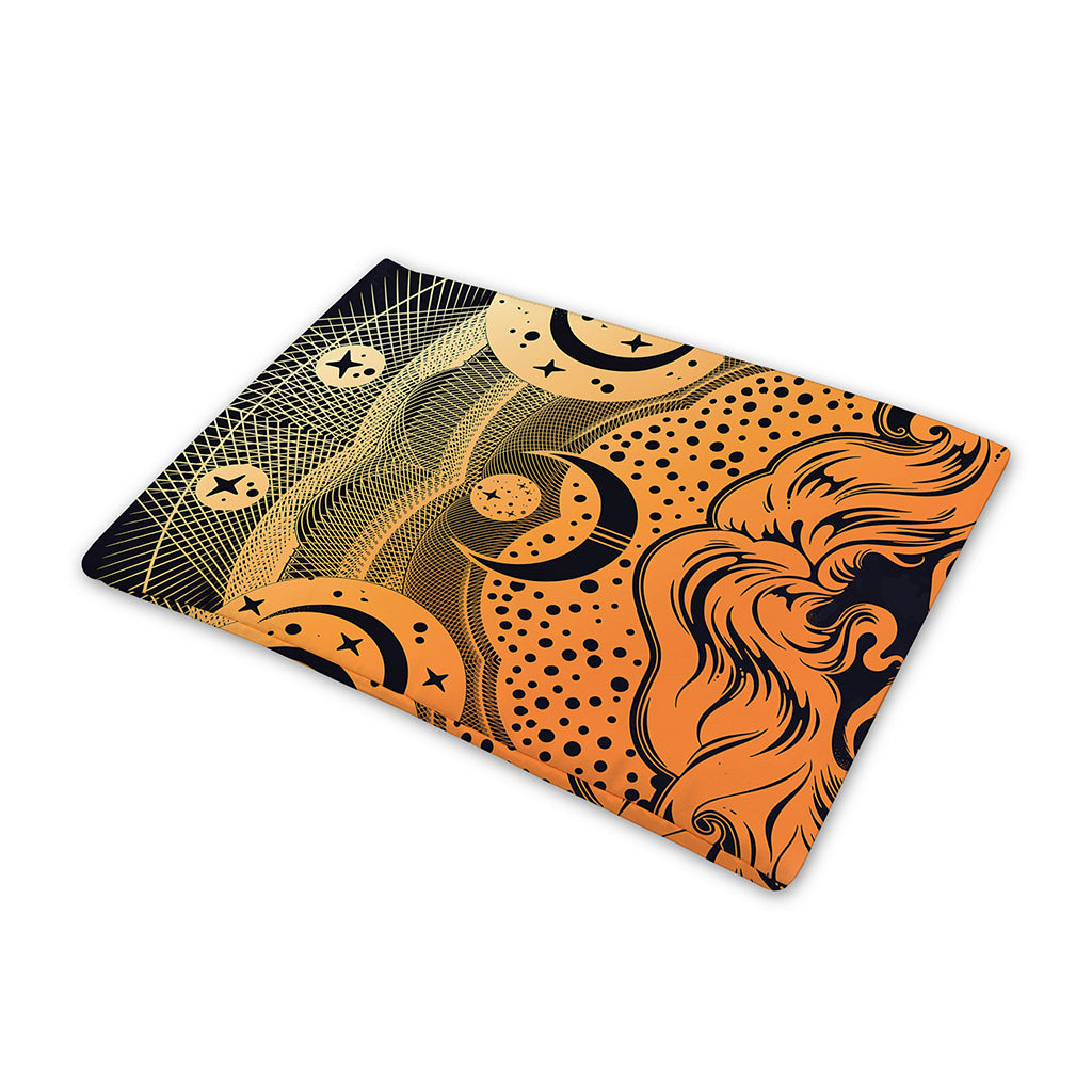 Wiccan Girl And Magical Moon Print Pet Cooling Mat Cover
