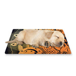 Wiccan Girl And Magical Moon Print Pet Cooling Mat Cover