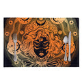 Wiccan Girl And Magical Moon Print Placemat