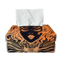 Wiccan Girl And Magical Moon Print Rectangle Tissue Box Cover