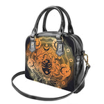 Wiccan Girl And Magical Moon Print Shoulder Handbag