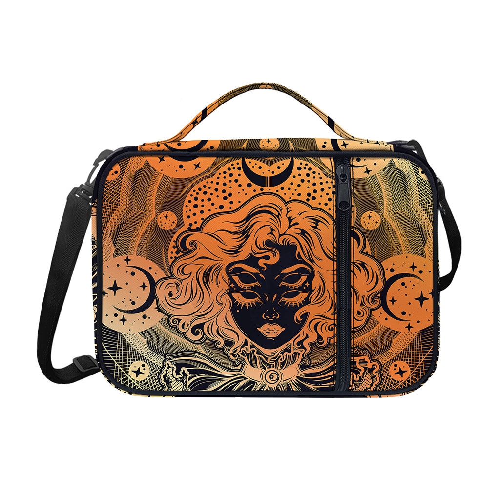 Wiccan Girl And Magical Moon Print Shoulder Strap Bible Bag