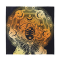 Wiccan Girl And Magical Moon Print Silk Bandana