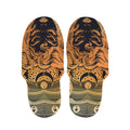 Wiccan Girl And Magical Moon Print Slippers
