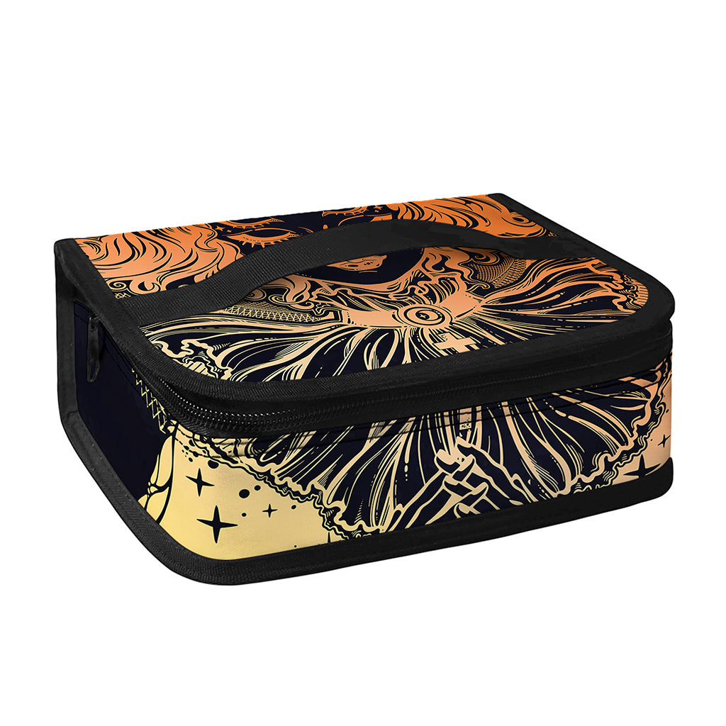 Wiccan Girl And Magical Moon Print Small Lunch Bag
