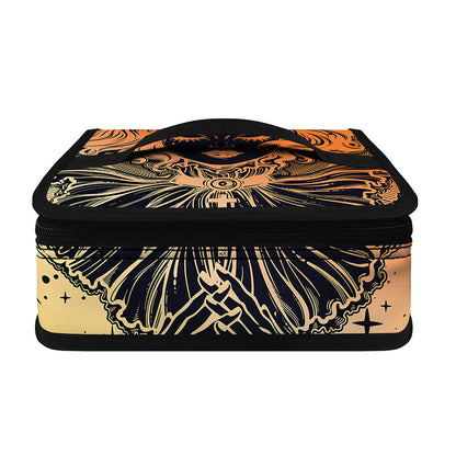 Wiccan Girl And Magical Moon Print Small Lunch Bag