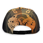 Wiccan Girl And Magical Moon Print Snapback Cap