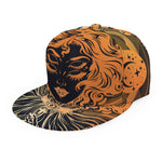 Wiccan Girl And Magical Moon Print Snapback Cap