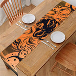 Wiccan Girl And Magical Moon Print Table Runner